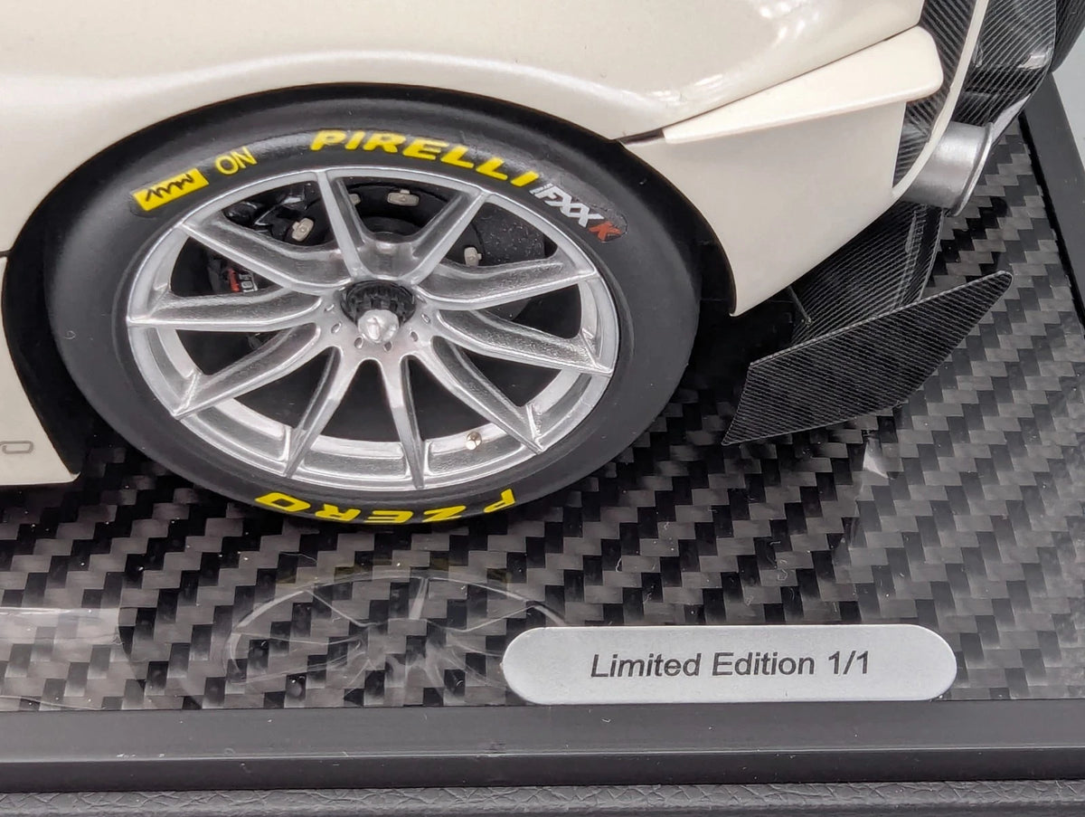 Modellautos 1:12 BBR Ferrari FXX-K EVO Met Italian White Ltd 01/01 Vitrine OVP