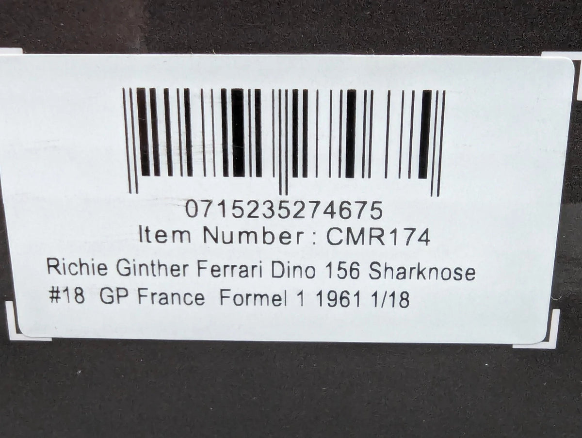 Modellautos 1:18 CMR 174 Ferrari Dino 156 Sharknose GP 1961 #18 R. Ginther OVP