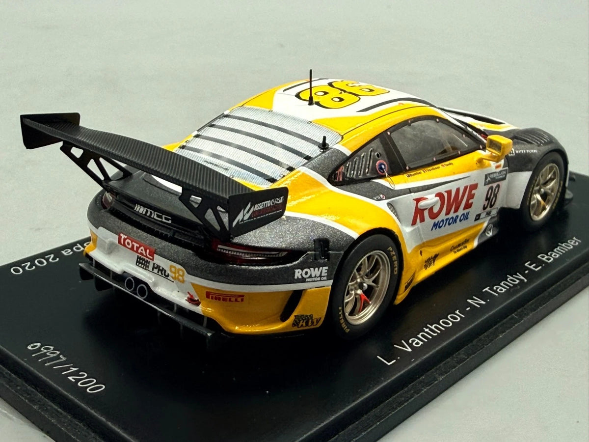 Modellautos 1:43 Spark Porsche 911 GT3 R Rowe Racing Winner 24h Spa 2020 + OVP