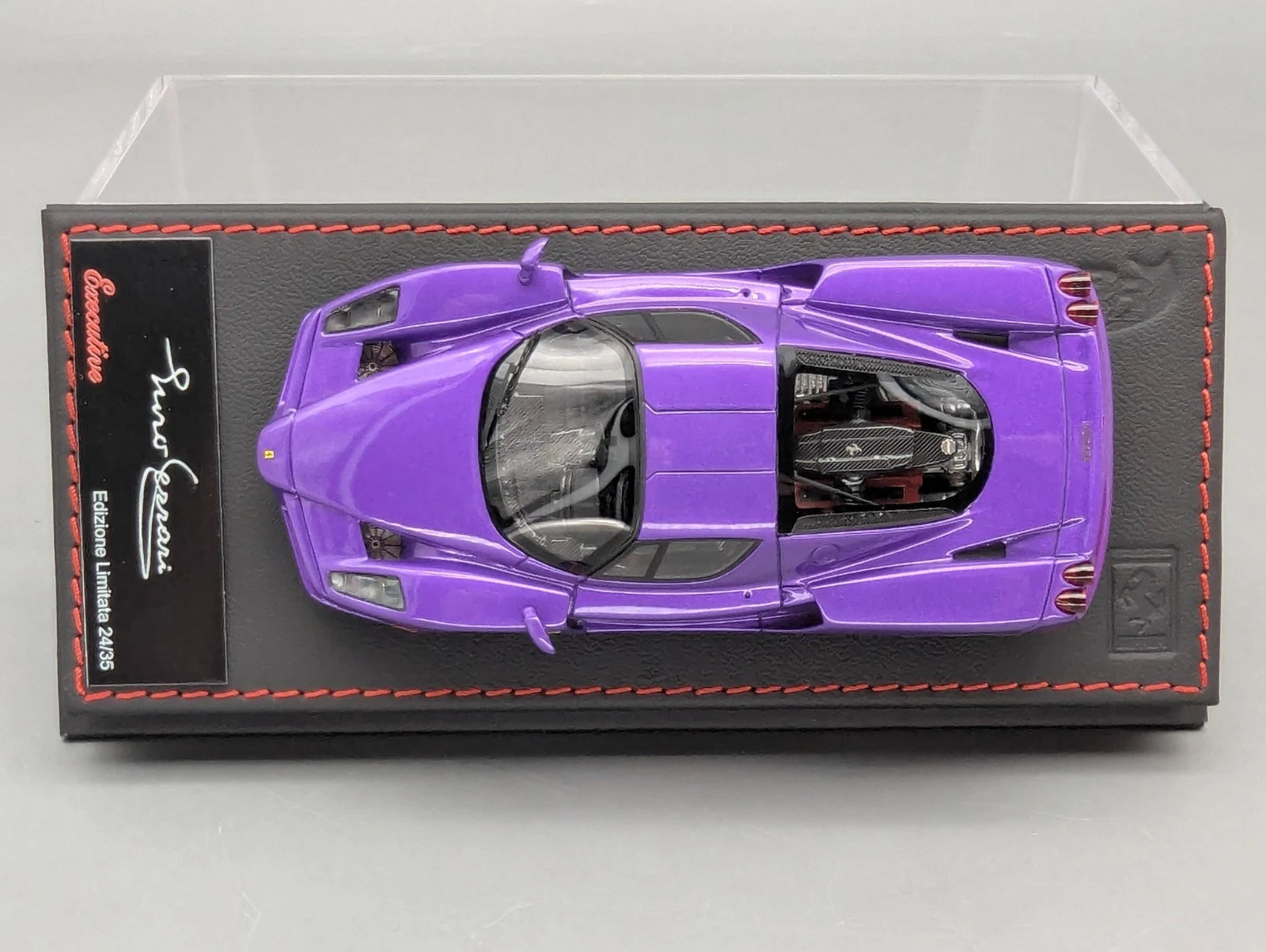 Modellautos 1:43 BBR Deluxe Calsito Ferrari Enzo Mica Violet Gloss Ltd 24/35 OVP