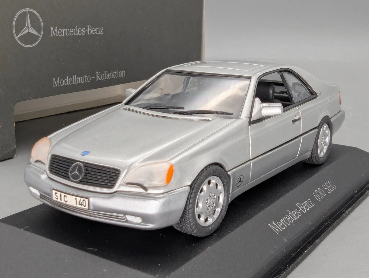 Modellautos 1:43 Minichamps Mercedes Benz 600 SEC mit  Dealer OVP
