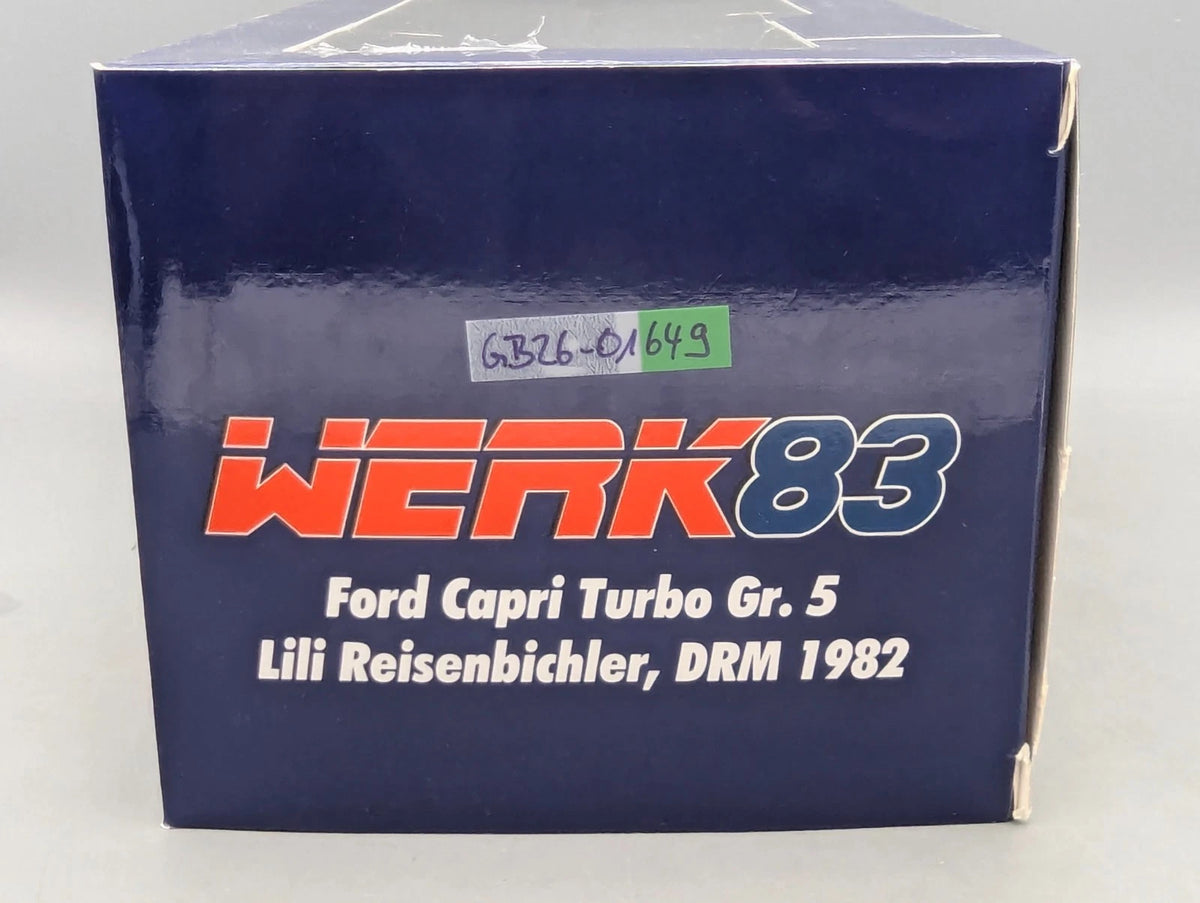 Modellautos 1:18 Werk83 Ford Capri Turbo Gr.5 DRM 1982 #4 Lili Reisenbichler OVP