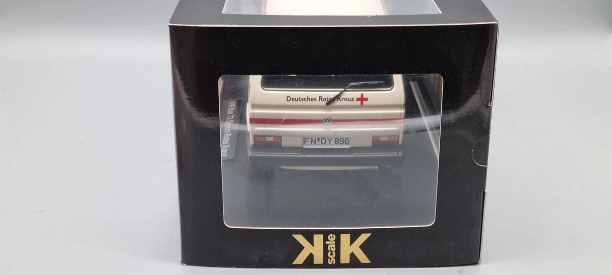 Modellautos 1:18 KK Scale VW Bus T3 Syncro Rotes Kreuz Uhldingen-Mühlhofen OVP