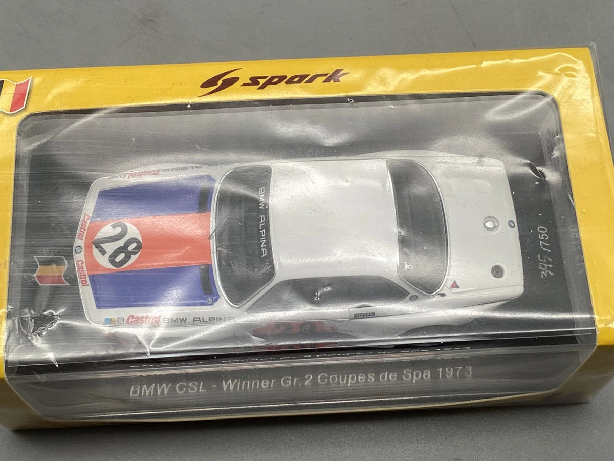 Modellautos 1:43 Spark BMW CSL Coupes De Spa 1973 mit OVP ungeöffnet