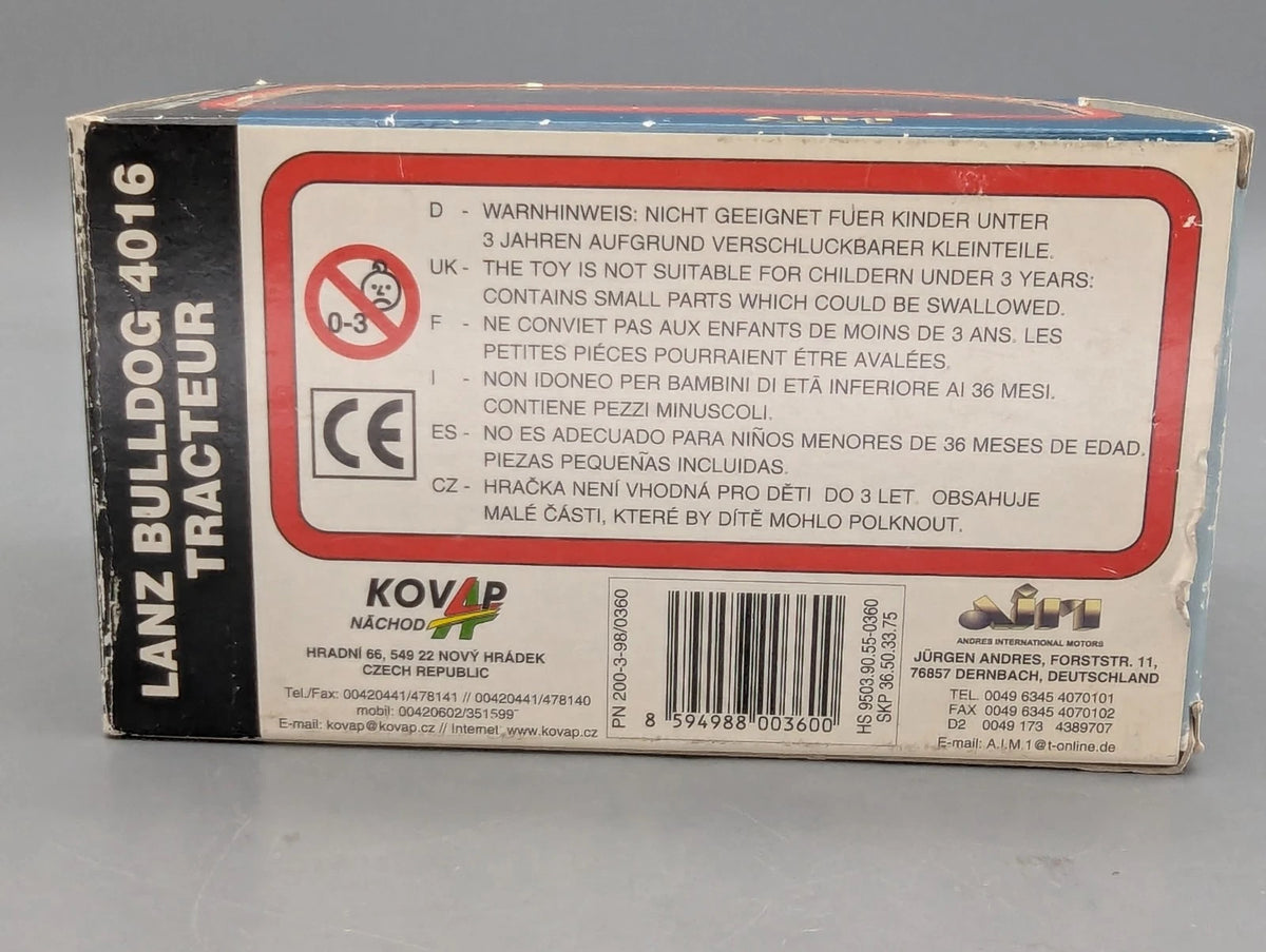 Traktor Modell 1:25 Kovap Lanz Bulldog 4016 Blech mit Uhrwerkantrieb mit OVP