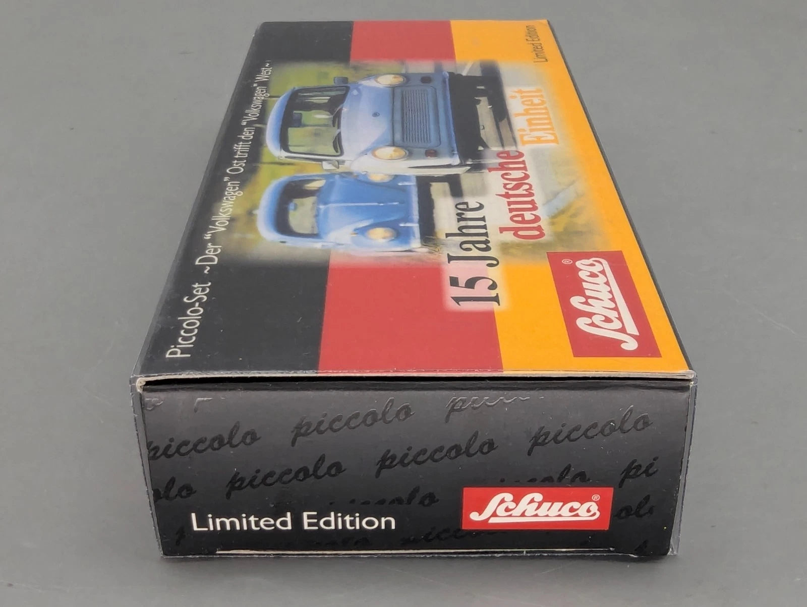 Modellautos 1:90 Schuco Piccolo-Set 15 Jahre deutsche Einheit VW Trabant in OVP