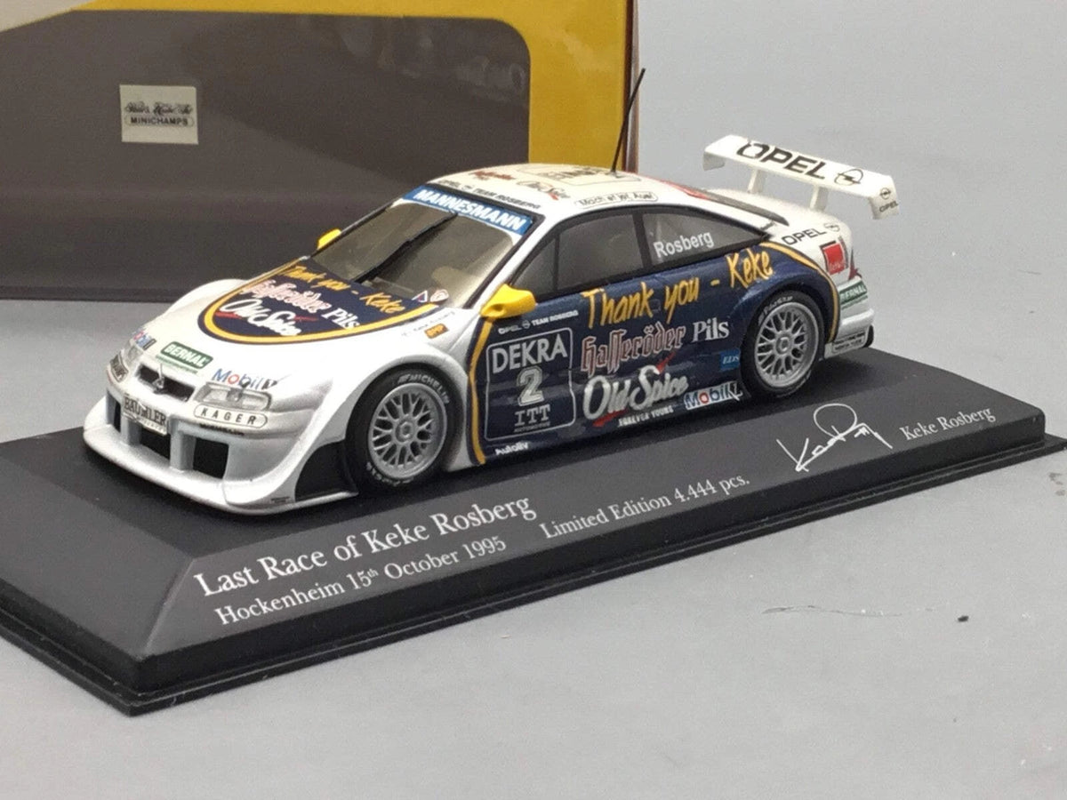 Modellautos 1:43 Minichamps Opel Calibra Bye Bye Keke Rosberg #2 1995 OVP