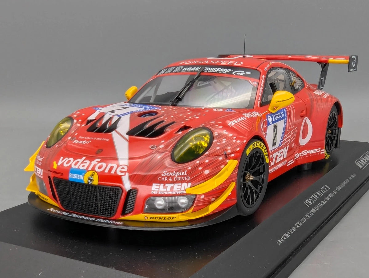 Modellautos 1:18 Minichamps Porsche 911 GT3 R 24h Nürburgring 2018 #2 OVP