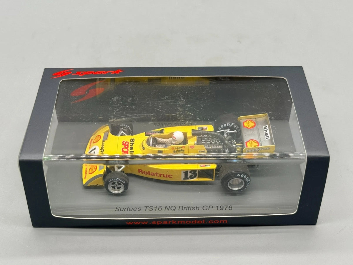 Modellautos 1:43 Spark Surtees TS16 NQ British GP 1976 mit OVP