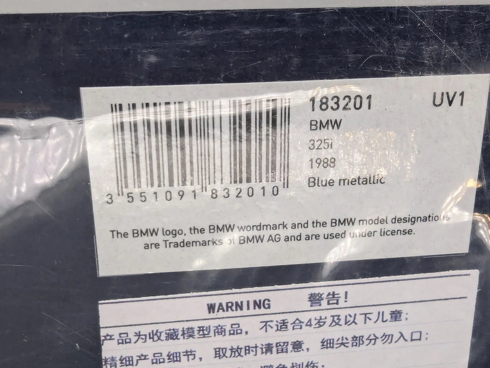 Modellautos 1:18 Norev BMW 325i 1988 Blue MetallicOVP