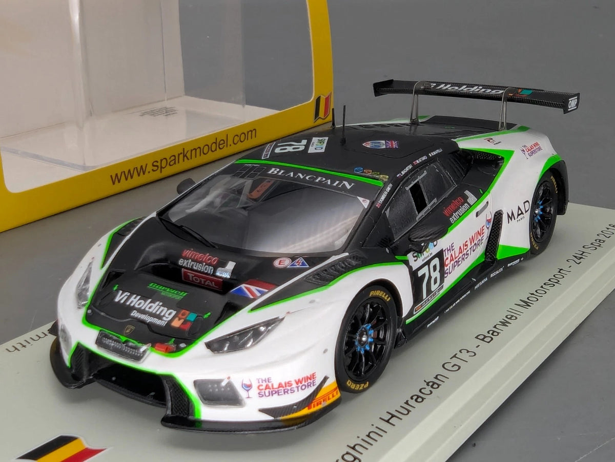 Modellautos 1:43 Spark SB293 Lamborghini Huracan GT3 24h Spa 2016 #78 OVP