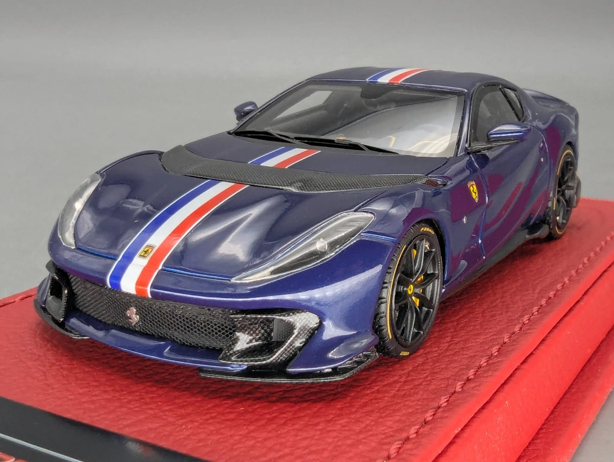 Modellautos 1:43 BBR Deluxe Calsito Ferrari 812 Competizione Blue Ltd 02/30 OVP