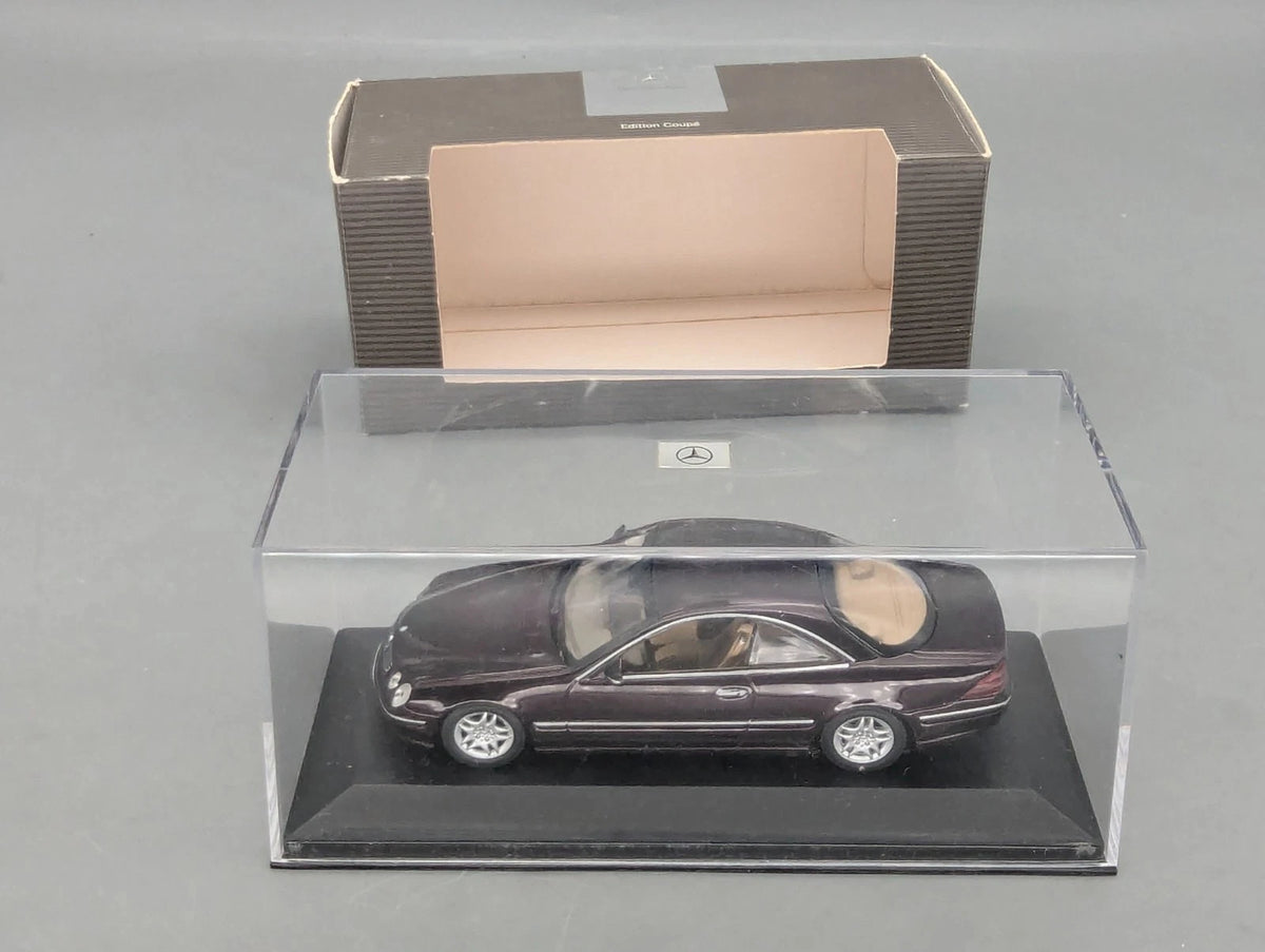 Modellautos 1:43 Minichamps Mercedes Benz CL 500 Dunkel-Violett/Rot Dealer OVP