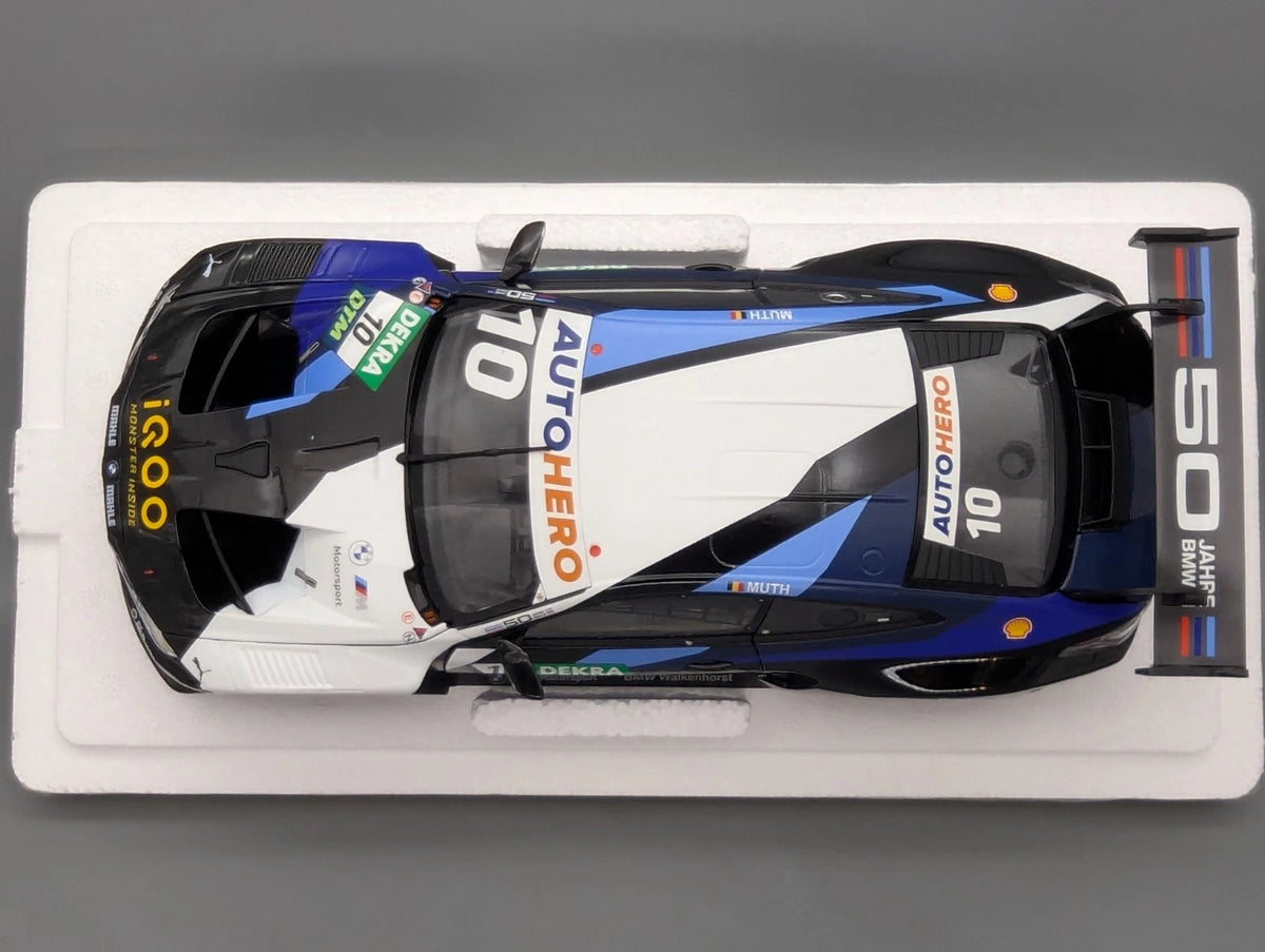 Modellautos 1:18 Minichamps BMW M4 GT3 DTM 2022 Team Walkenhorst #10 E. Muth OVP