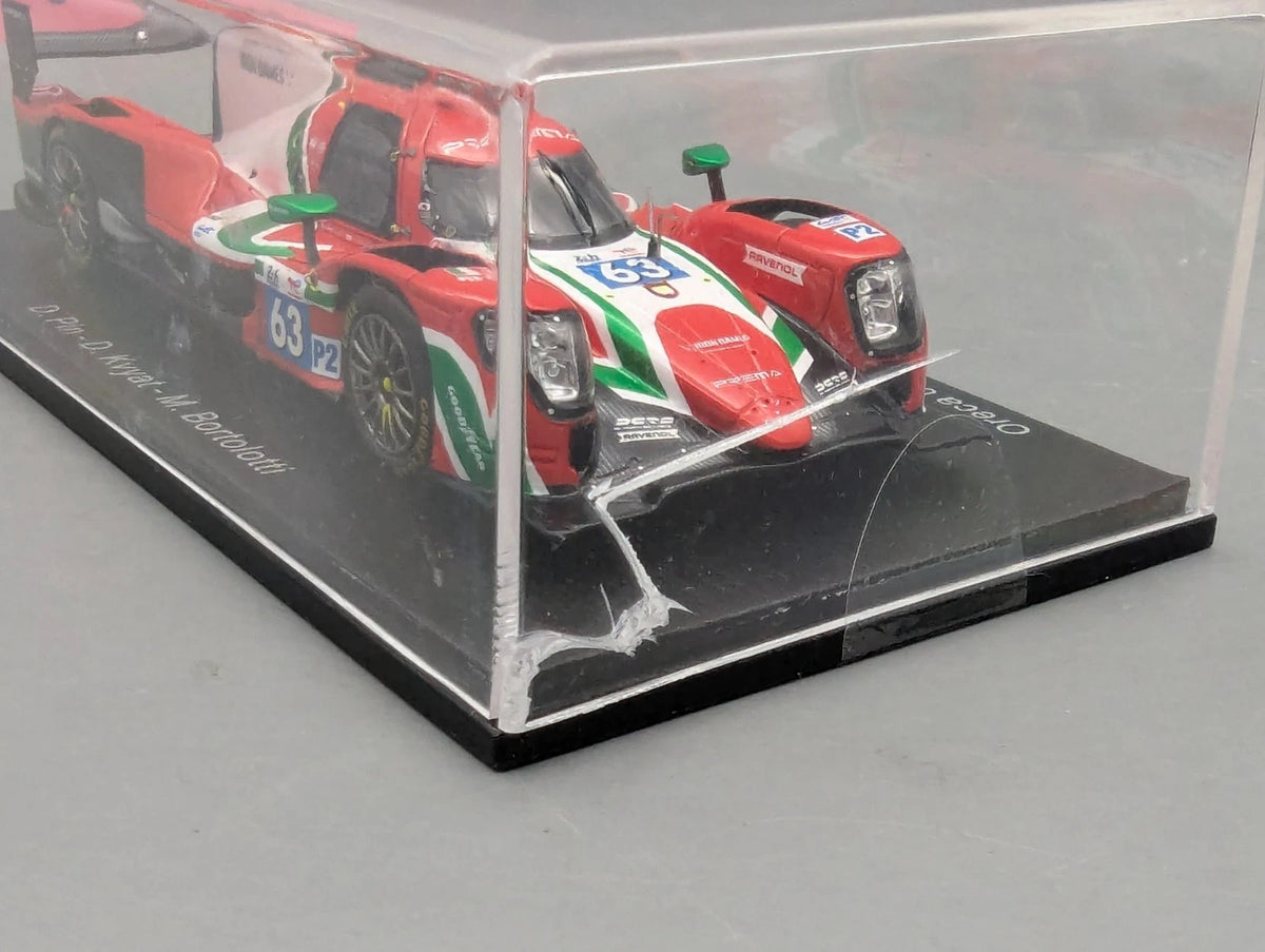 Modellautos 1:43 Spark Oreca 07 Gibson 24h Le Mans 2023 Prema #63 Vitrine
