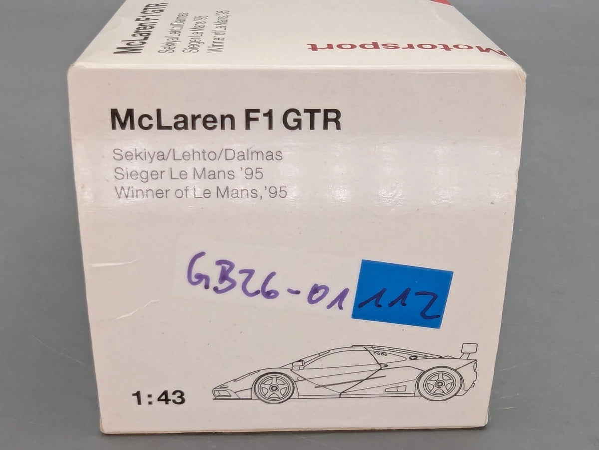 Modellautos 1:43 Minichamps McLaren F1 GTR WINNER Le Mans 1995 #69 Dealer OVP