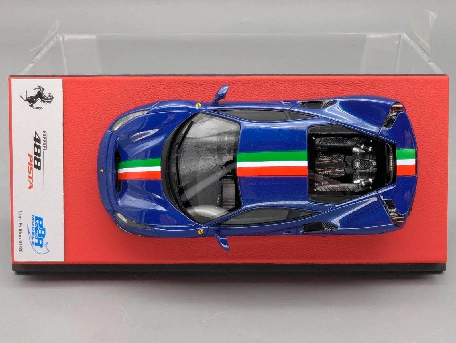 Modellautos 1:43 BBR Concept43 Ferrari 488 Pista RHD Blu TdF Ltd 01/20 OVP