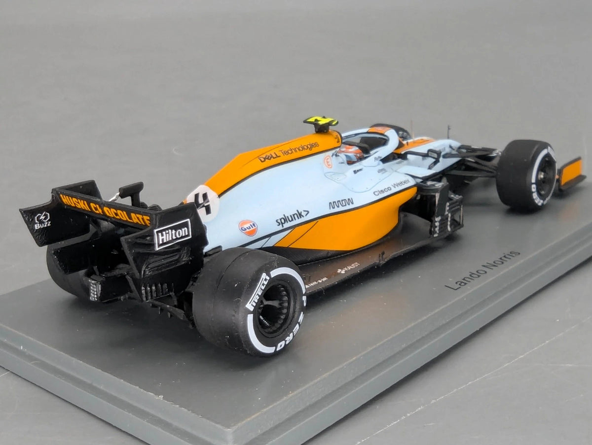Modellautos 1:43 Spark S7679 McLaren MCL35M 3rd Monaco GP 2021 #4 L. Norris OVP
