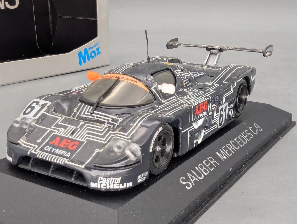 Modellautos 1:43 Max Models Sauber Mercedes C9 Kouros LM 1987 #61 mit OVP