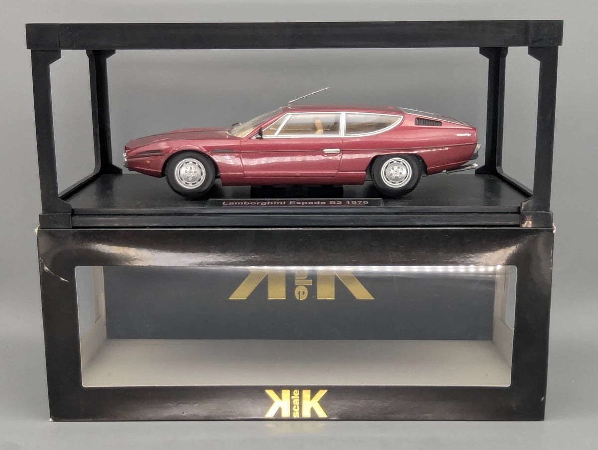 Modellautos 1:18 KK-Scale Lamborghini Espada S2 1970 Rot Metallic mit OVP
