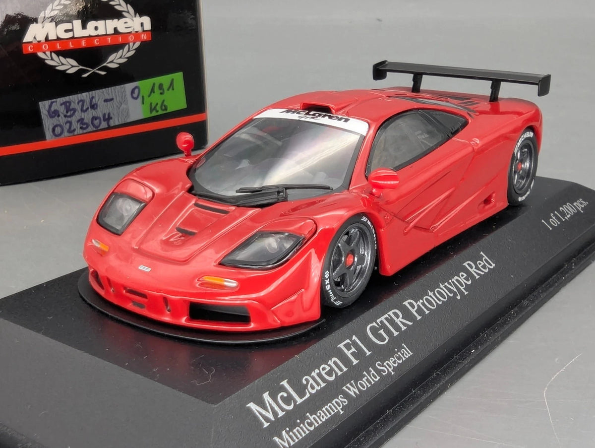 Modellautos 1:43 Minichamps World Special McLaren F1 GTR Prototype Red mit OVP