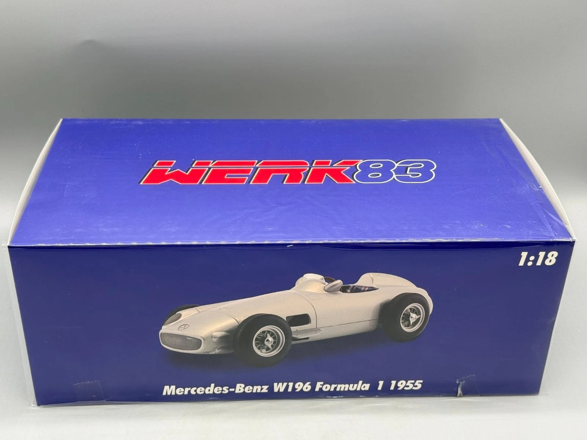 Modellautos 1:18 Werk83 Mercedes-Benz W196 Formula 1 1955 Silber mit OVP
