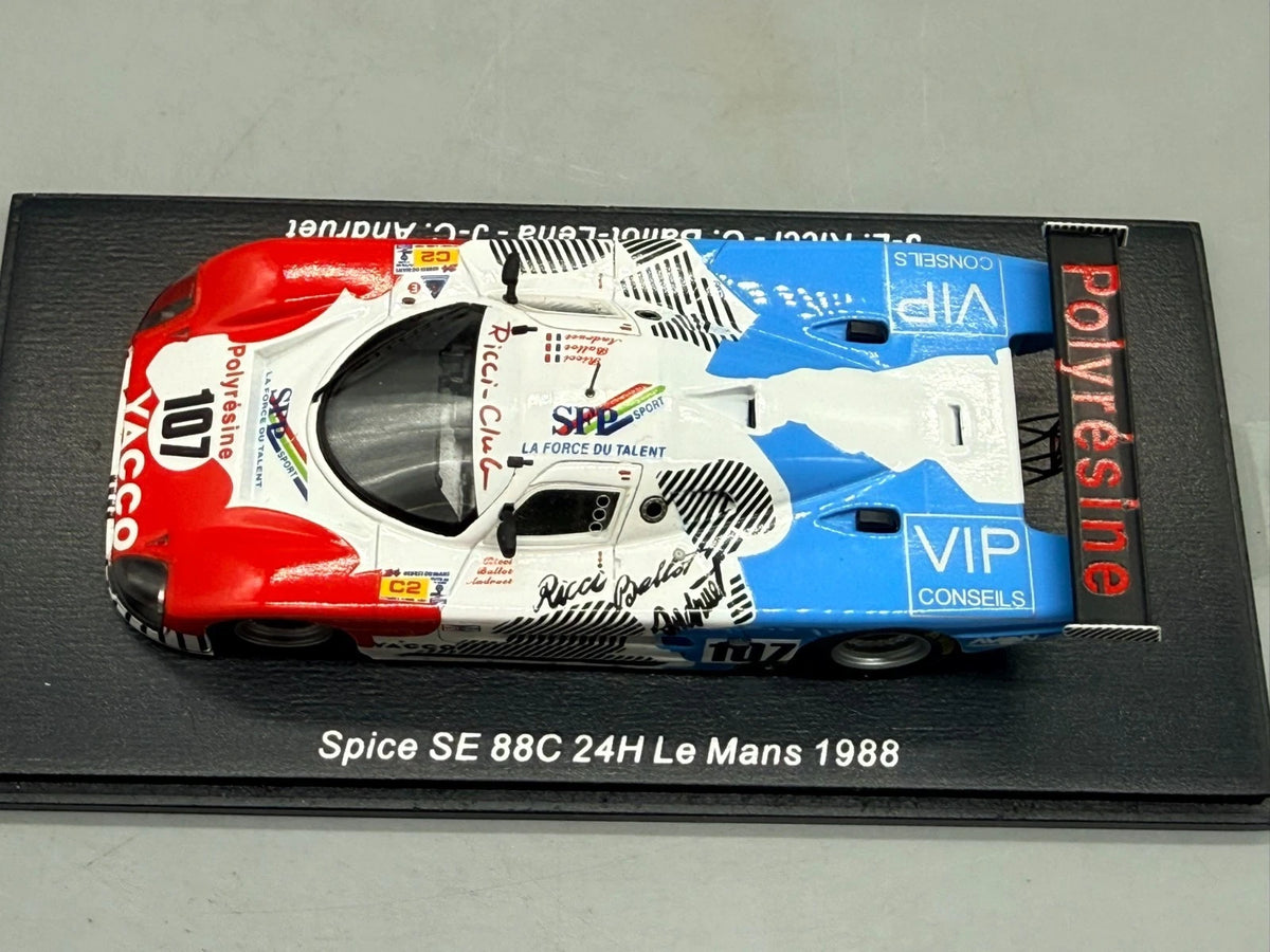 Modellautos 1:43 Spark Spice SE 88C - 24h Le Mans 1988 #107 + OVP