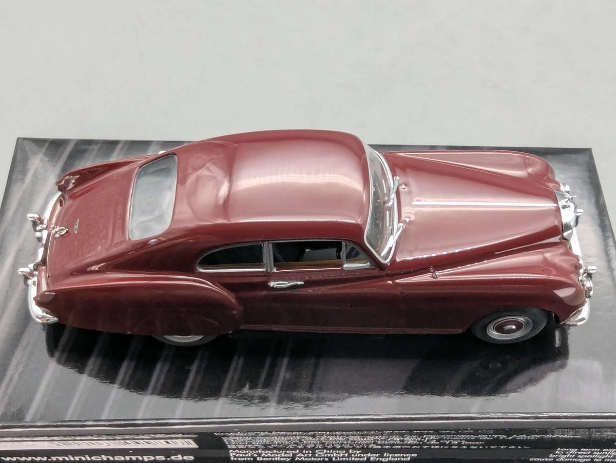 Modellautos 1:43 Minichamps Bentley R-Type Continental 1955 Rot mit OVP