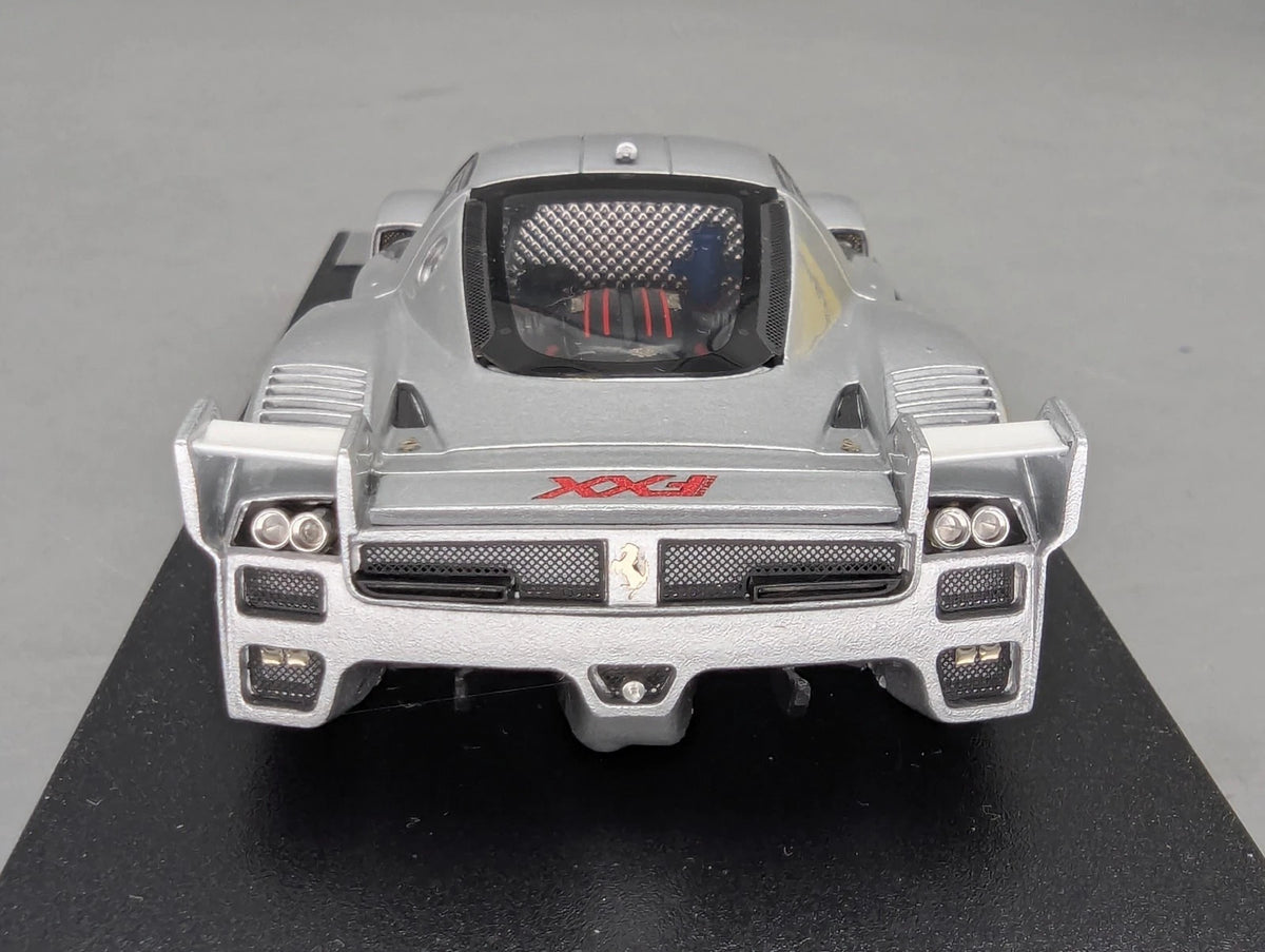 Modellautos 1:43 BBR Ferrari FXX  2006 Silber #16 Ltd 04/10 mit Vitrine und OVP