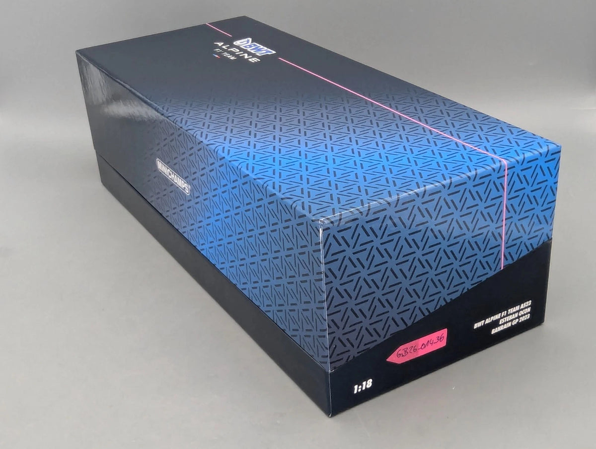 Modellautos 1:18 Minichamps BWT Alpine F1 Bahrain 2023 #31 Esteban Ocon mit OVP