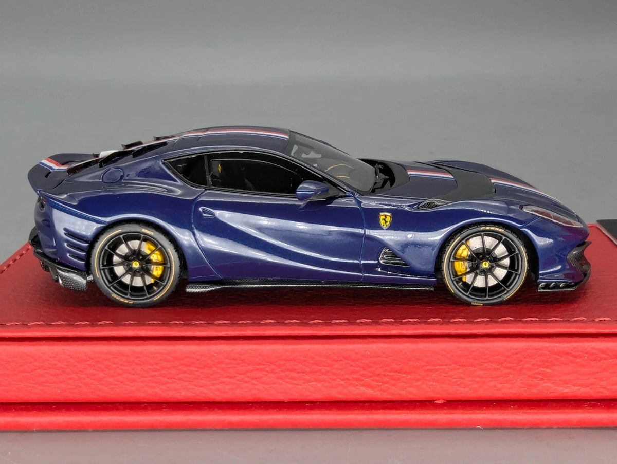 Modellautos 1:43 BBR Deluxe Calsito Ferrari 812 Competizione Blue Ltd 02/30 OVP