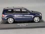 Modellautos 1:43 Minichamps Mercedes Benz GL-Klasse Tansanit-Blau Dealer OVP