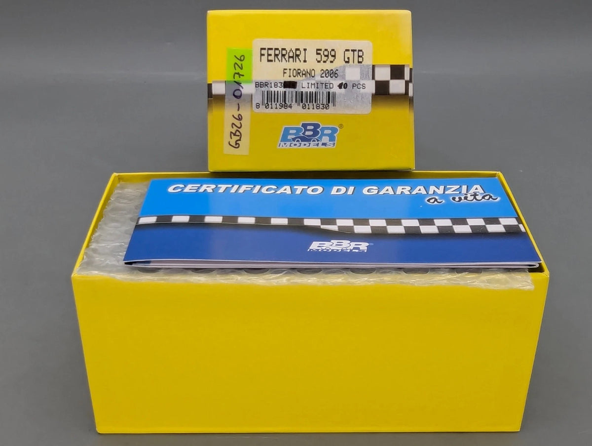 Modellautos 1:43 BBR  Ferrari 599 GTB Fiorano 2006 Ltd 10/10  in OVP