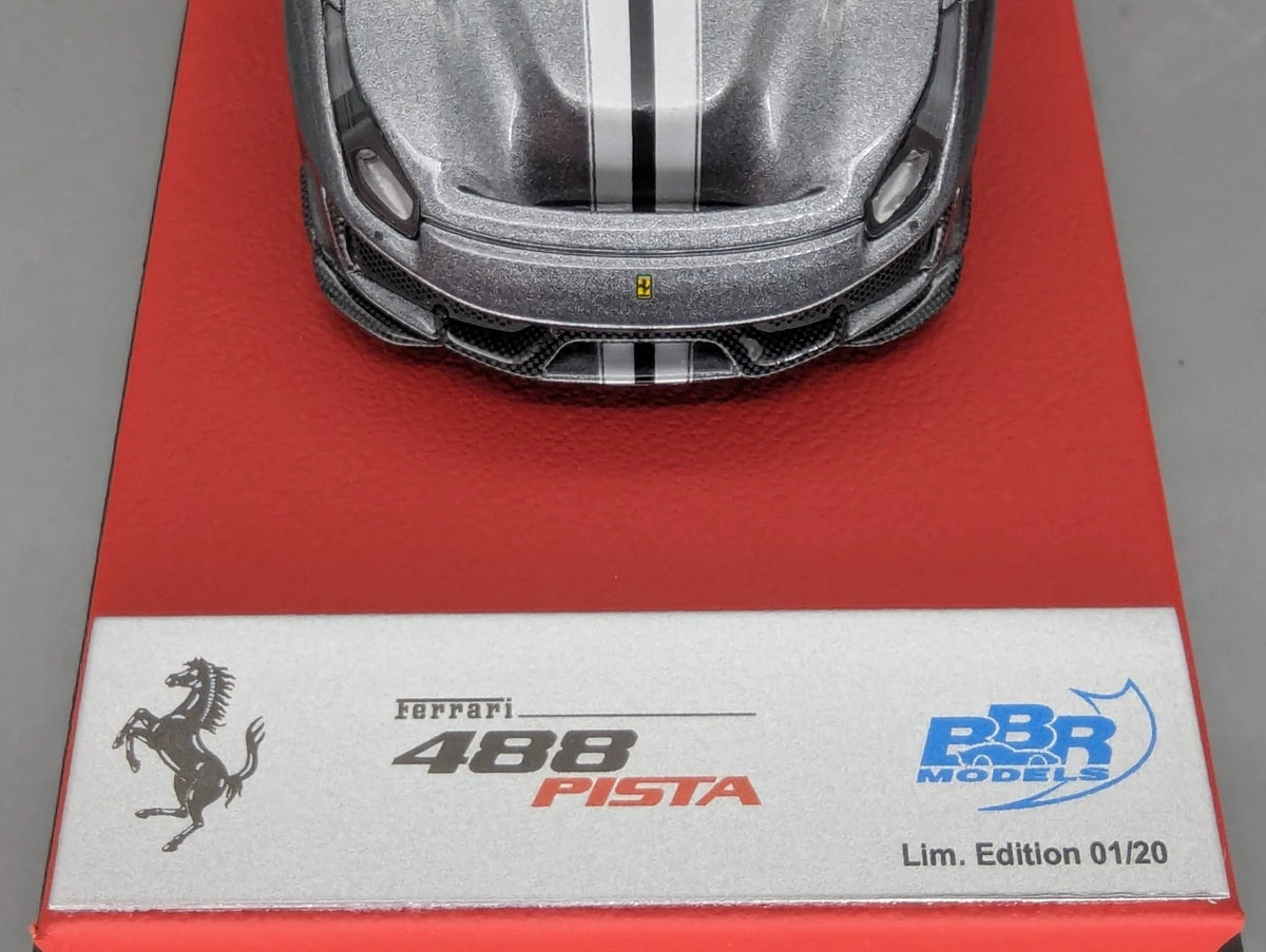 Modellautos 1:43 BBR Concept43 Ferrari 488 Pista RHD 2019 Grigio Ltd 01/20 OVP
