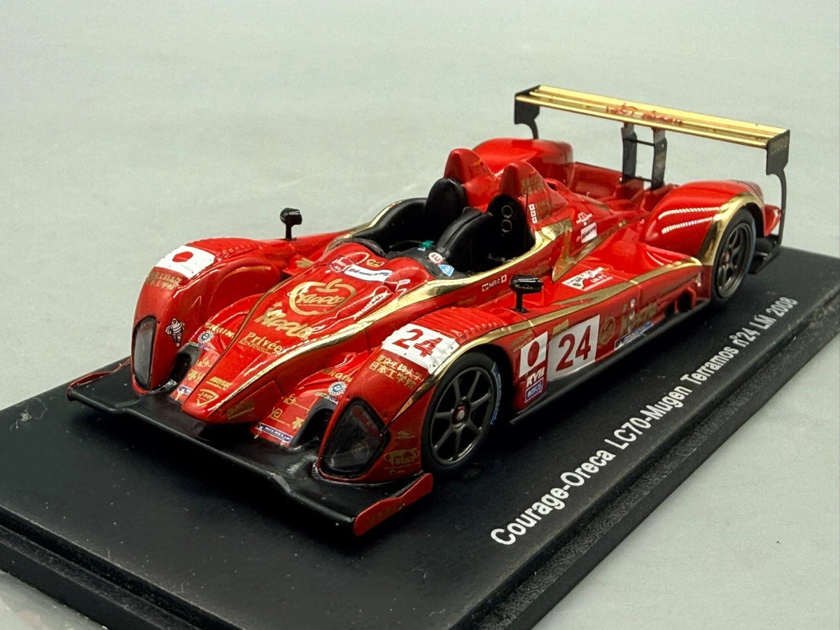 Modellautos 1:43 Spark Courage-Oreca LC70-Mugan Terramos #24 LM 2008 mit OVP