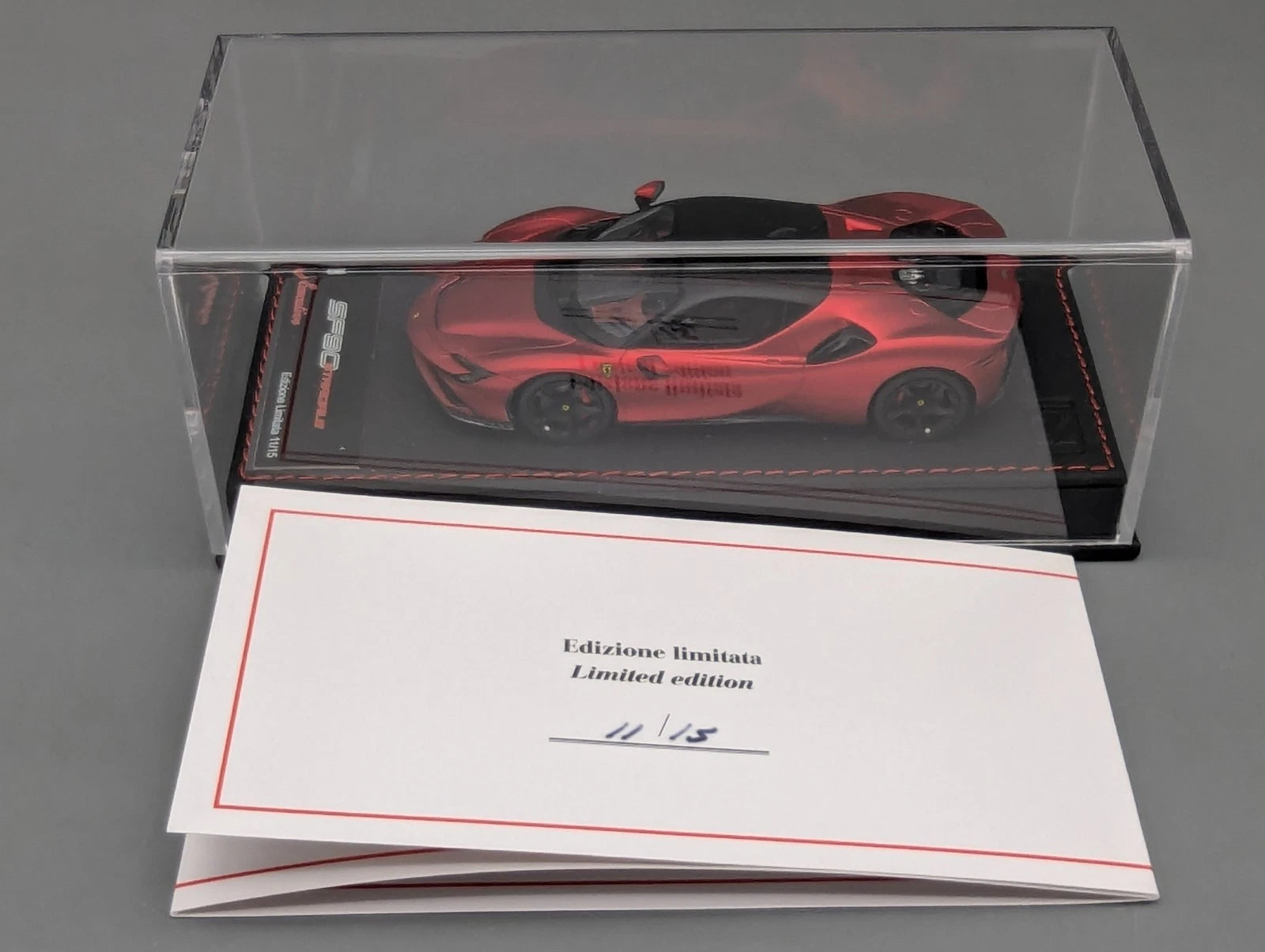 Modellautos 1:43 BBR Executive Calsito Ferrari SF90 Stradale M Red Ltd 11/15 OVP