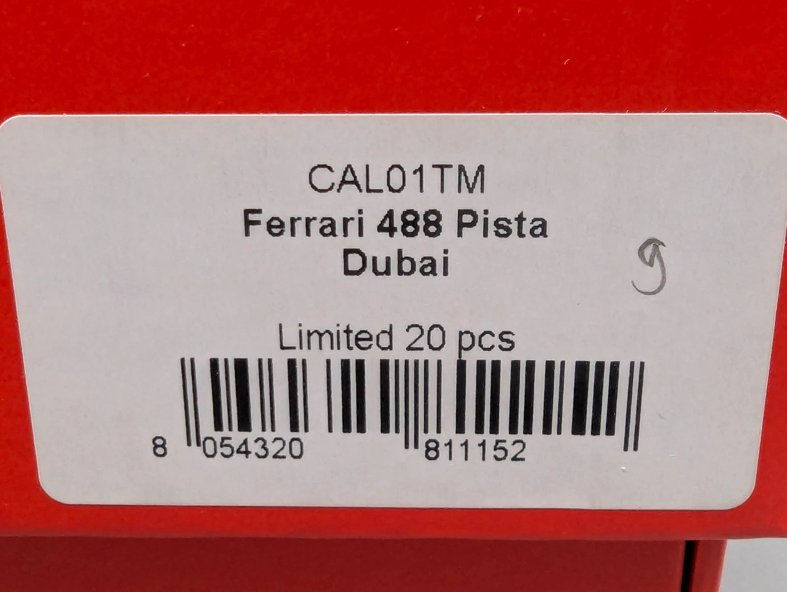 Modellautos 1:18 BBR CALSITO Ferrari 488 Pista Dubai Ltd 09/20 Stck in OVP