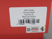 Modellautos 1:12 BBR Ferrari FXX-K Car #10 Fuji White Matt Ltd 05/10 Vitrine OVP