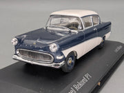 Modellautos 1:43 Minichamps Opel Rekord P1 1958 Royalblau Dark Blue Blau mit OVP