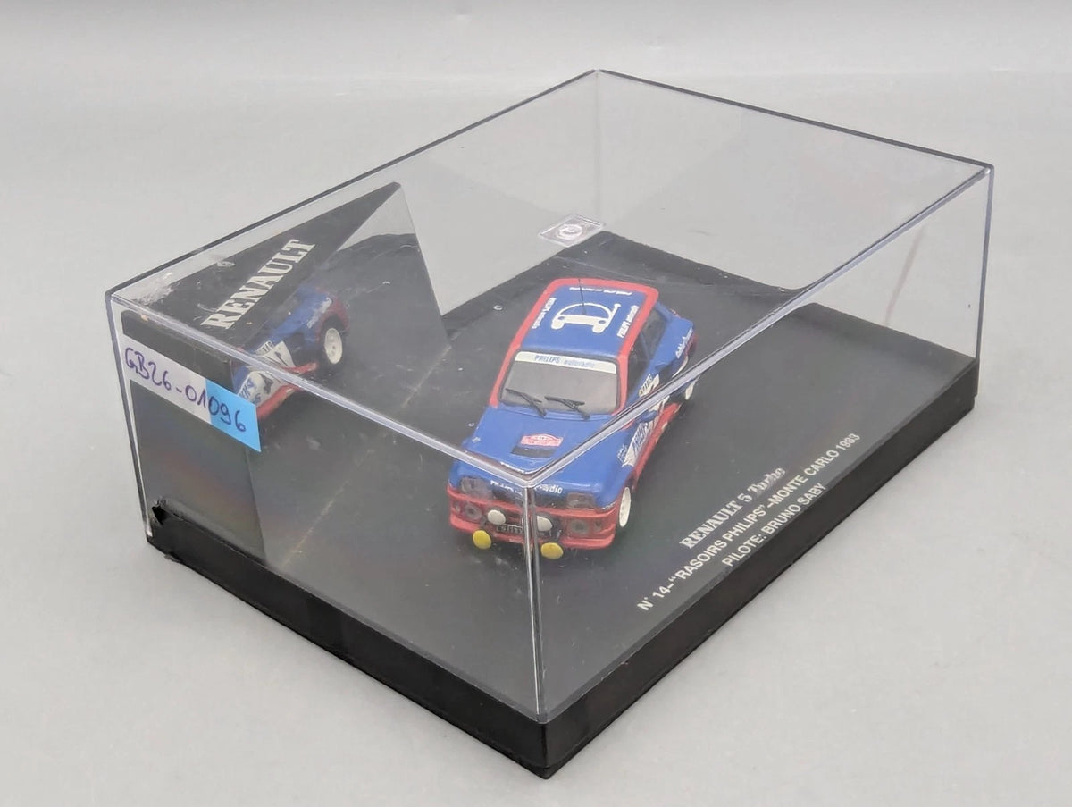 Modellautos 1:43 Universal Hobbies Renault 5 Turbo RMC 1983 #14 Saby Vitrine