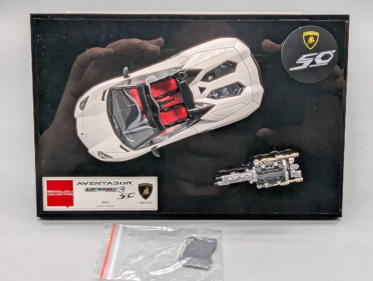 Eidolon Make Up 1:43 Lamborghini Aventador LP720-4 Roadster Engine Set Weiß OVP