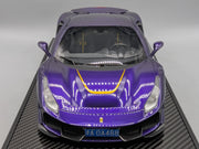 Modellautos 1:12 BBR Ferrari 488 Pista Viola Al Humad Ltd 21/21 Stück OVP