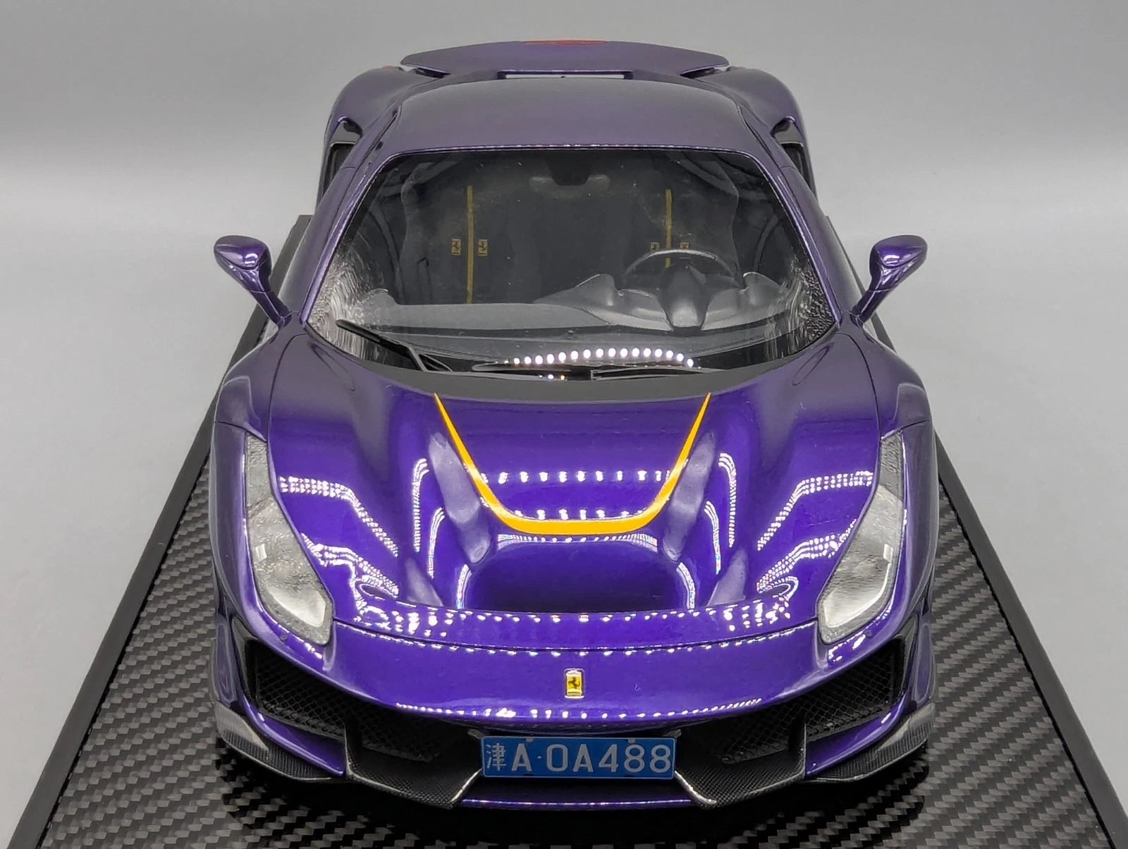 Modellautos 1:12 BBR Ferrari 488 Pista Viola Al Humad Ltd 21/21 Stück OVP