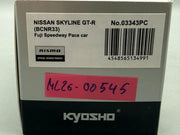 Modellautos 1:43 Kyosho Nissan Skyline GT-R (BCNR33) Test Car mit OVP