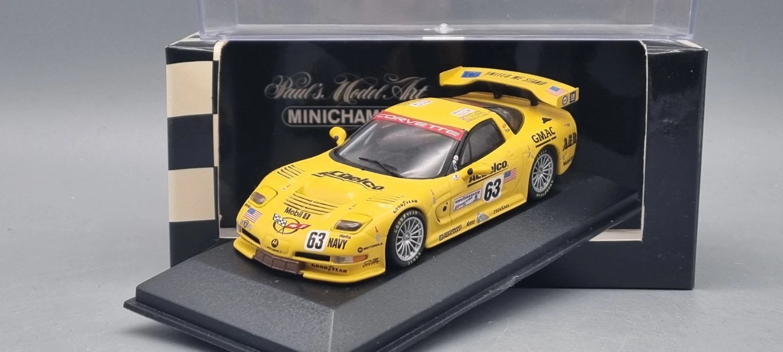 Modellautos 1:43 Minichamps Chevrolet Corvette C5-R GTS #63 Ltd 1/1488 OVP