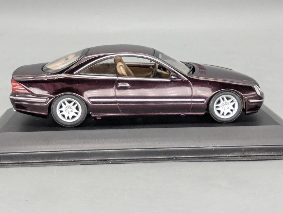 Modellautos 1:43 Minichamps Mercedes Benz CL 500 Dunkel-Violett/Rot Dealer OVP