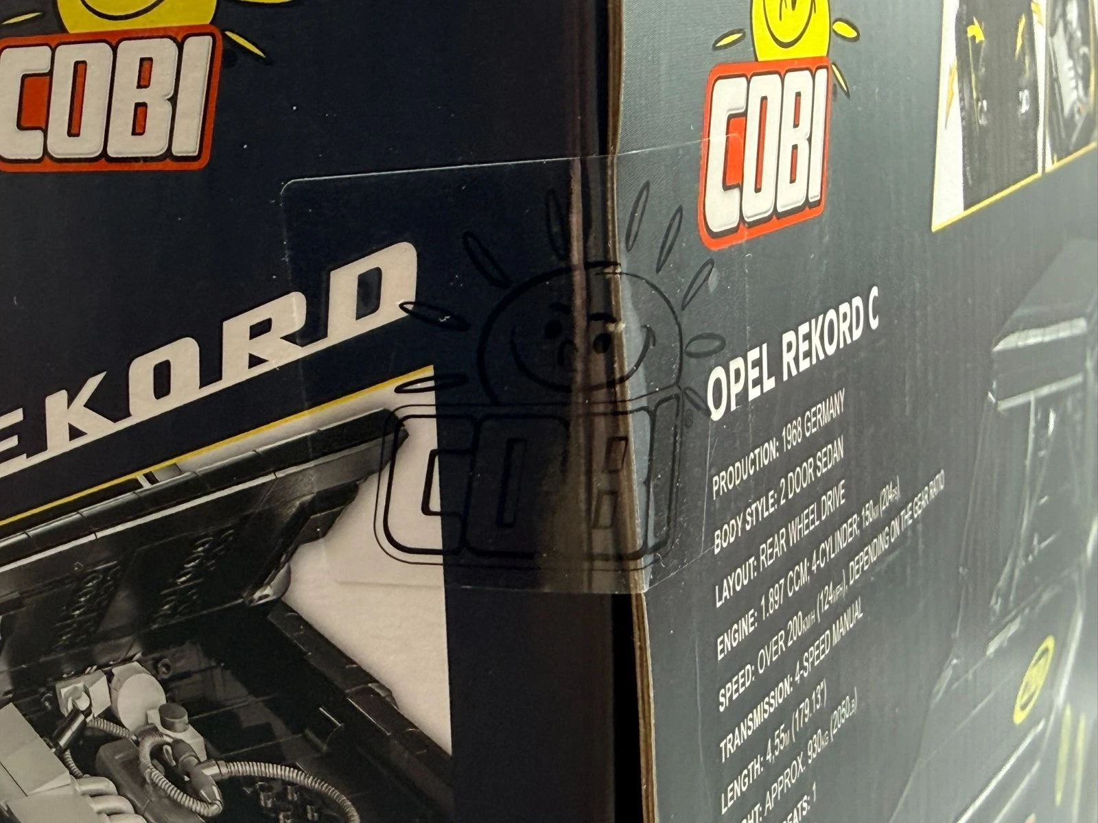 Klemmbausteine 1:12 Cobi Opel Record C - Schwarze Witwe mit OVP