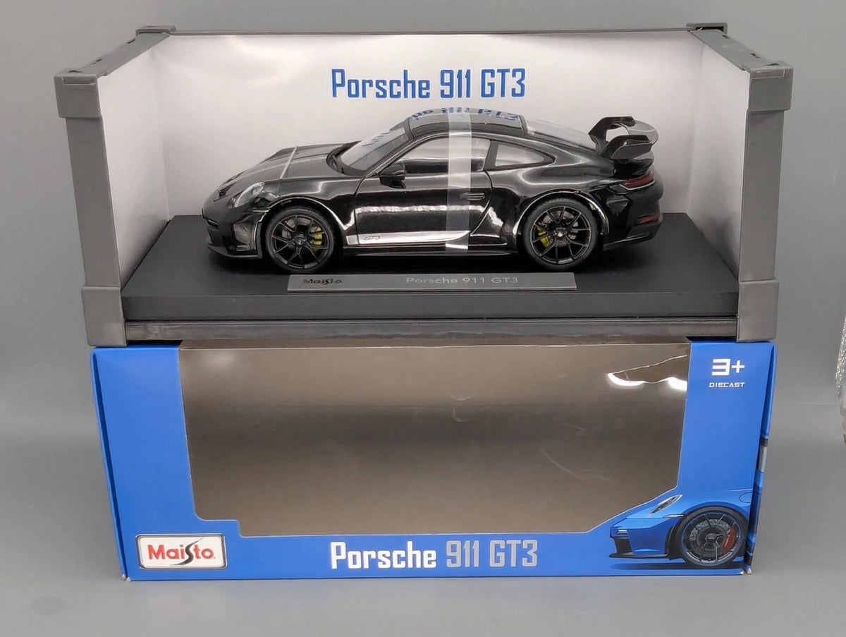 Modellautos 1:18 Maisto Porsche 911 GT3 Schwarz mit OVP
