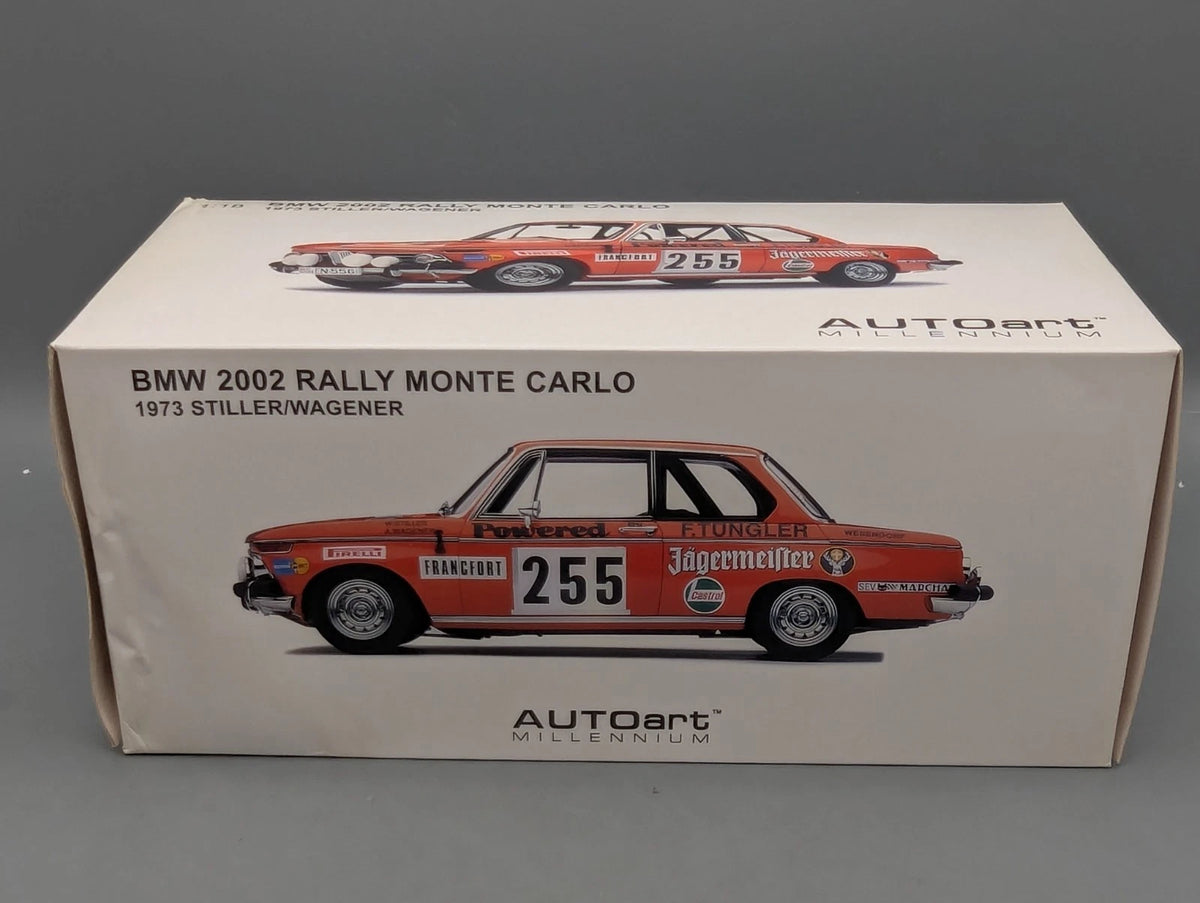 Modellautos 1:18 AUTOart Millenium BMW 2002 RMC 1973 #255 Stiller Wagener OVP