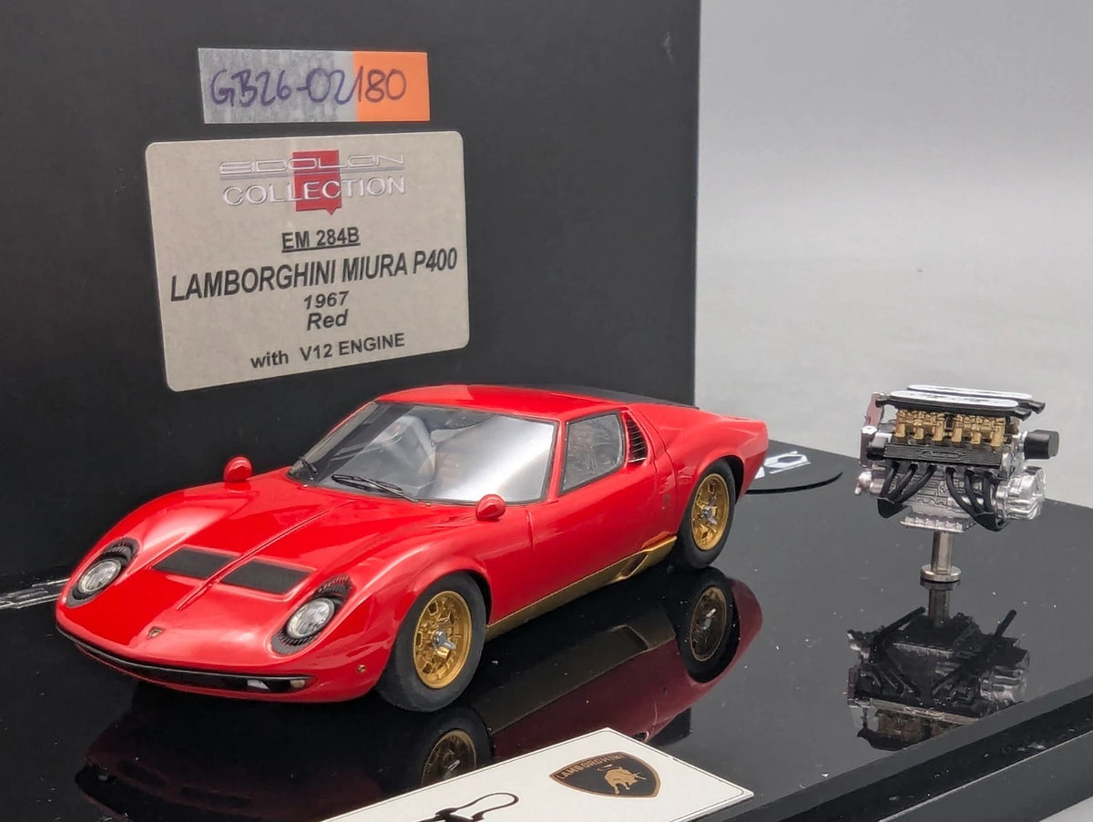 Eidolon Make Up 1:43 Lamborghini Miura P400 1967 Red Engine Set mit OVP